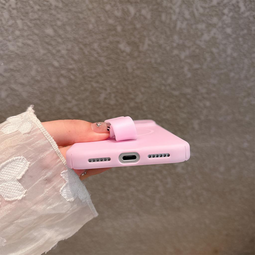 Suitable for IPhone17ProMax Magnetic Phone Case Candy Tail Apple 16 Anti Drop Full Package PC Protective Case