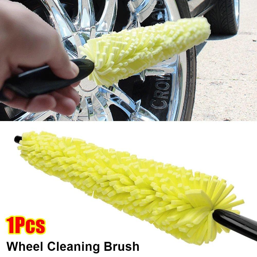 1Pcs Bicycle Dirt Pit Sponge Brush With Handle Wheel Cleaning Brush  Auto Cleaning Tool