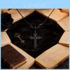 Gothic Bat Cross Necklace For Women With Geometric Pendant And Choker Chain For Travel Style