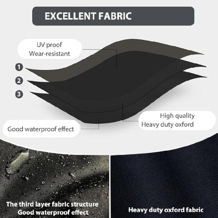 Windproof Barbecue Grills Cover Featuring Elastic Edging & Reinforced Stitching Polyester Heavy Dutys BBQ Cover