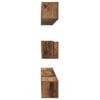 Wall Mounted TV Cabinet Set 8 pcs Reclaimed Wood Effect Particleboard