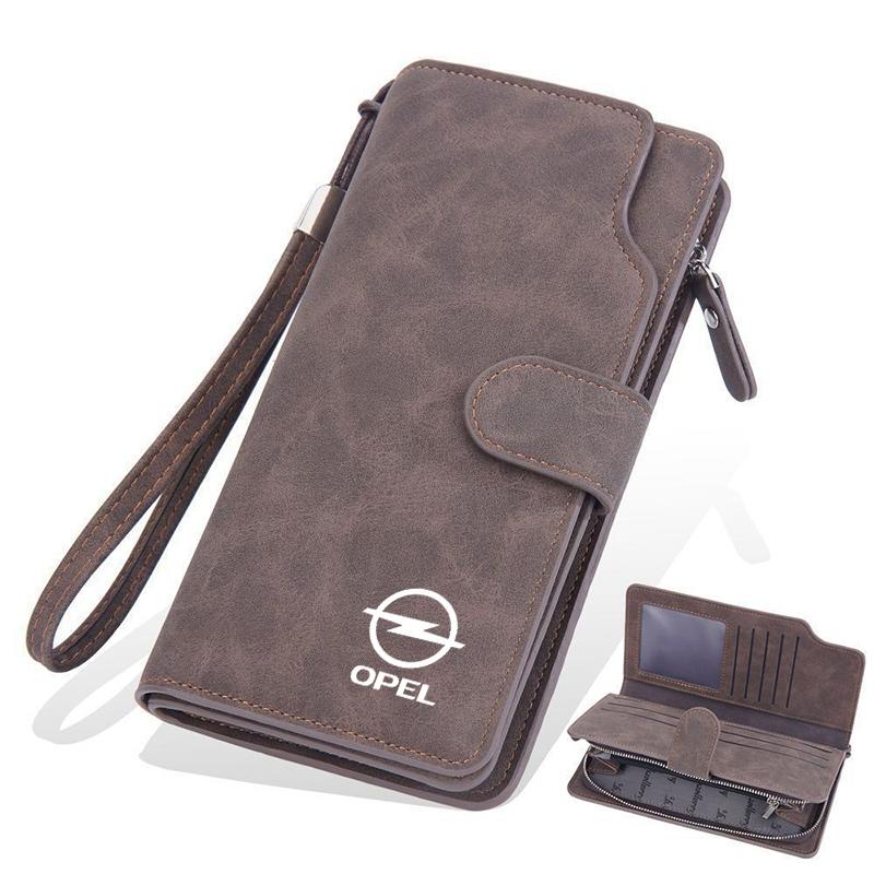 Car Large Capacity Long Wallet Credit Card Document Key Bag For Opel Astra GTC Insignia Antara Meriva Zafira Vectra Mokka Corsa