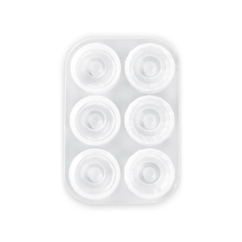 Diy Crystal Epoxy Mold 6 Grids Ball Earrings Bracelet Mirror Resin Mold Beads Silicone Mold for Diy Pendants Making