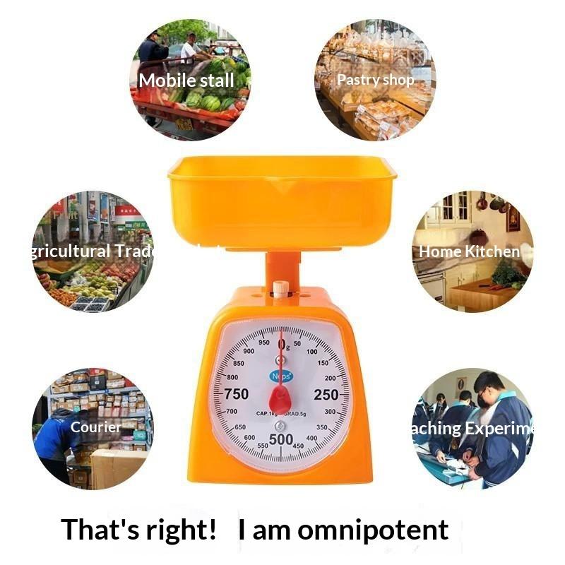 Mechanical Analog Food Weighing Scale High Accuracy Clear Dial No Battery Needed for Home Kitchen Baking Use