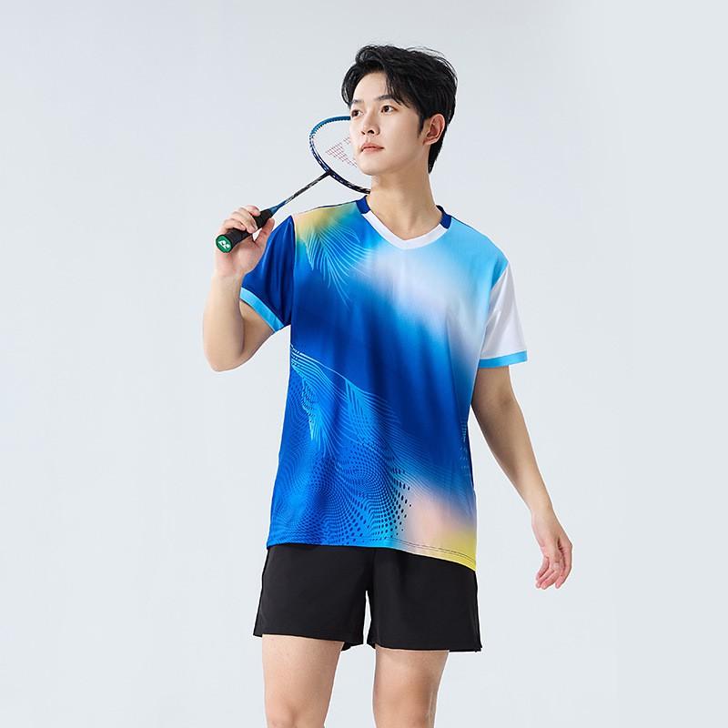 Unisex Badminton Set Short Sleeve Quick Dry Breathable Sportswear Training Competition