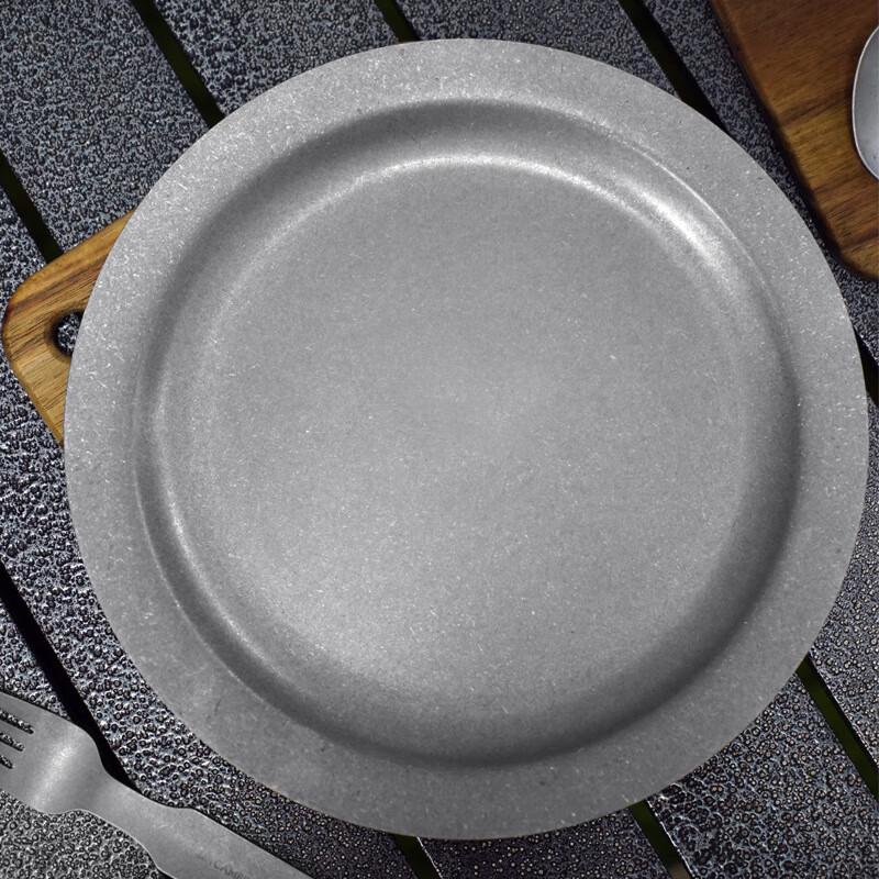 Stainless Steel Retro Round Dinner Plate 1