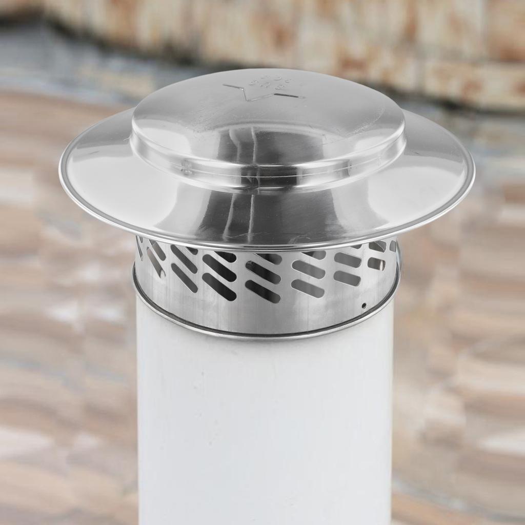 Chimney Flue Cap Roof Pipe Exhaust Hood Year-round Protection High-quality Stainless Steel Rain And Debris Protection