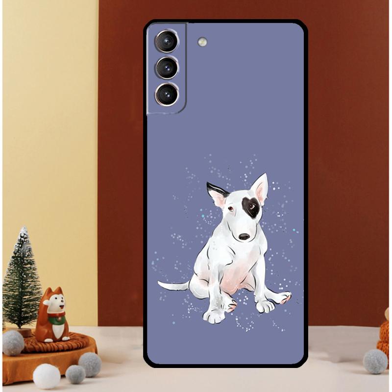 English Bull Terrier Dog Case For Samsung Galaxy S24 Ultra S23 S22 S21 S20 FE Note 20 S8 S9 S10 Note 10 Plus Cover