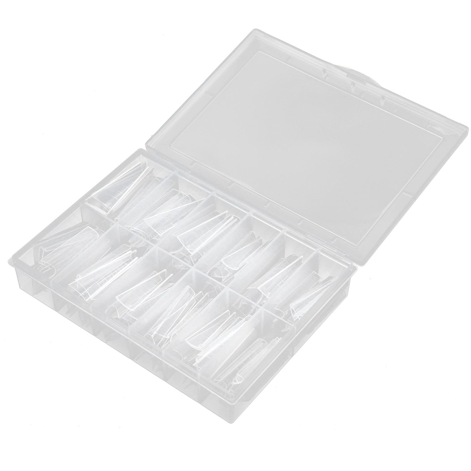 

120 шт. длинные полупокрытые типсы для ногтей домашний салон накладные ногти набор маникюрных инструментов с коробкой