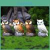 Owl Resin Garden Decor With Realistic Animal Figurines For Home And Gift Use