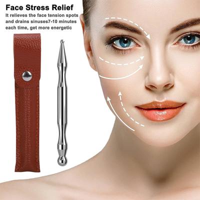 Acupuncture Pen Facial Reflexology Tools Stainless Steel Trigger Point Massager Deep Tissue Back Massager Body Face Massage