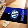 Inter Milan Personalized Text Floor Mat Design for Kitchen Bedrooms Dining Room Dormitory Antislip Carpet Decorate Offices Spiritual Gift