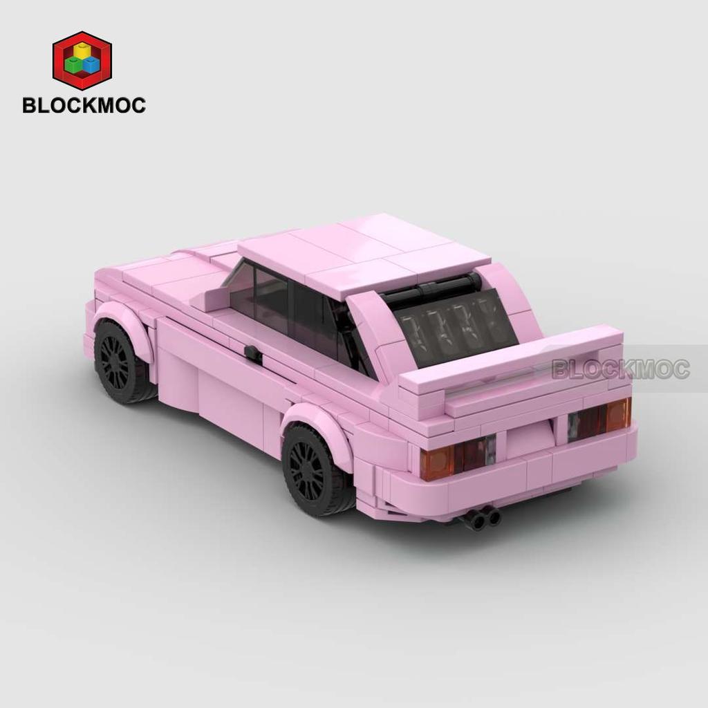 MOC Racing Car City Sports M3 E30 Series Building Blocks Bricks Set Kids Supercar Creative Vehicle Garage Toy