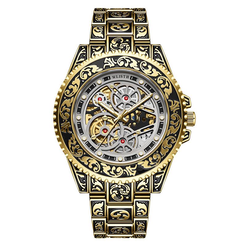 Top Brand Hot Sale New Fashion Luminous Men's Automatic Mechanical Watch Trendy Retro Men's Wristwatch