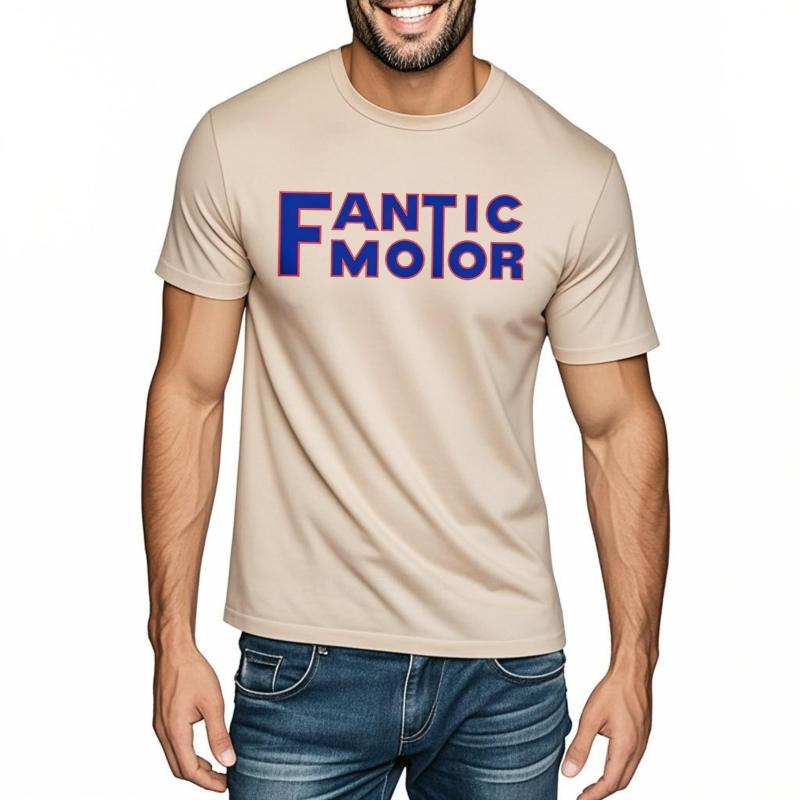 Fantic Motor Biker Motorradfahrer Design Herren Baumwoll T-Shirt Verschiedene Größen und Farben Modemarke Tee