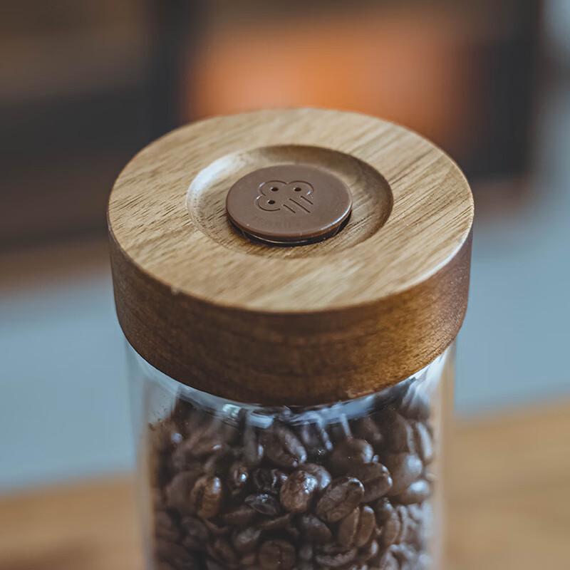 One-Way Valve Glass Coffee Storage Jar