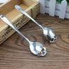New Skull Spoon Creative Skull Spoon Reduce Sugar Salt Spoon Stainless Dessert Ice Cream Spoon