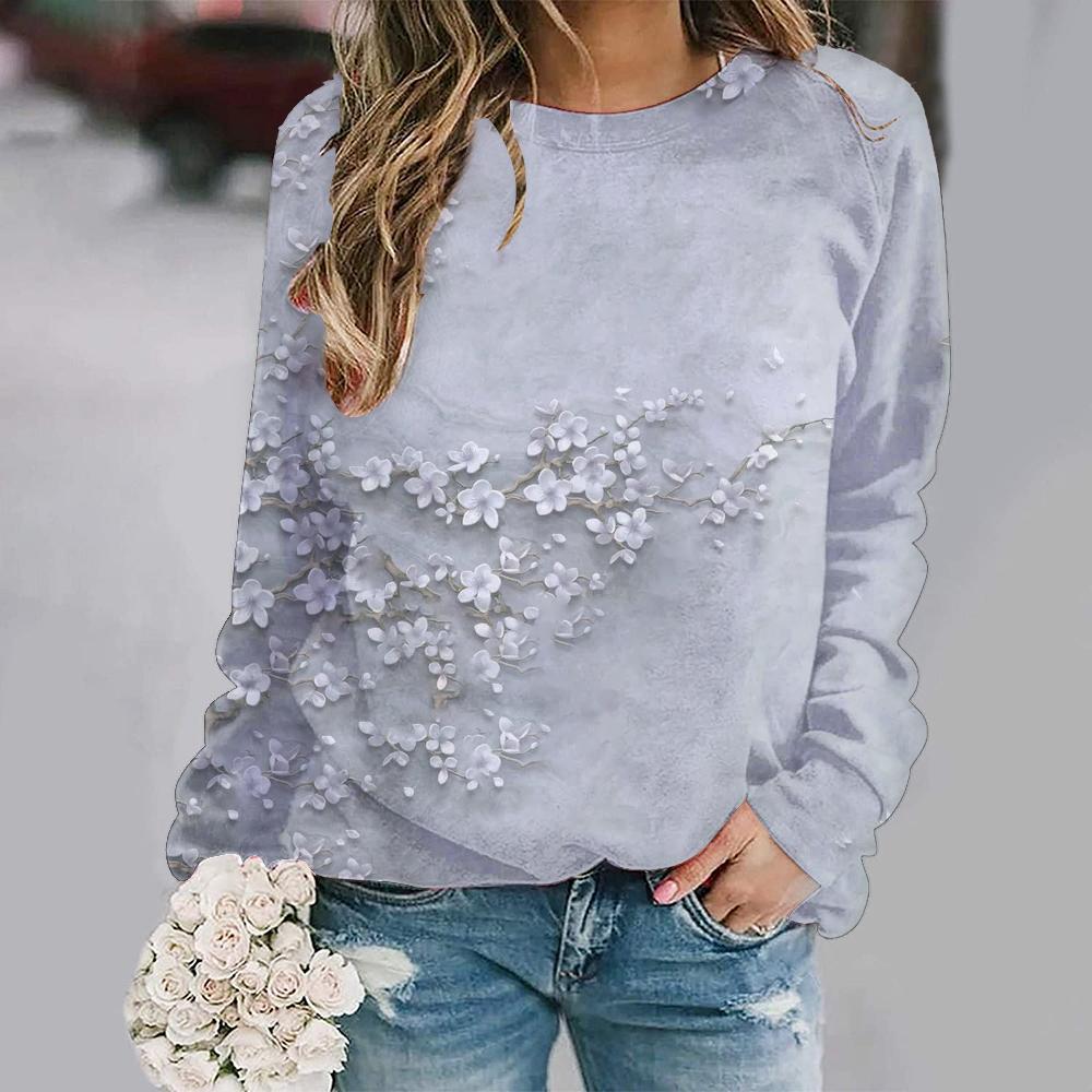 

2023 модный новый стиль женская осенняя одежда удобный и повседневный топ с капюшоном и длинными рукавами с круглым вырезом женские толстовки