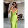 Summer New European American Style Sexy V-neck Lace Spaghetti Strap Dress with Lace Trim