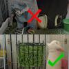 Metal Guinea Pigs Hays Rack Durable Anti Tip Structure Space Saving Cage Feeder For Small Pet