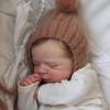 BZDOLL 3D-paint Skin with Visible Veins 48cm 19inch Soft Touch Vinyl Asleep Reborn Baby Doll Toy for Girl Lifelike Kid Birthday Gift