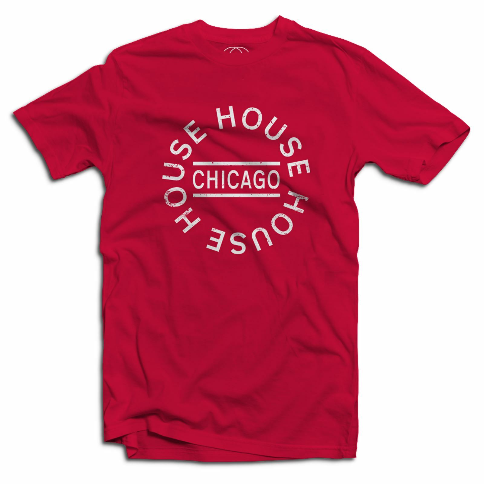 Chicago House Circle Logo Acid Trax Rave Techno Mens T-Shirt Mens Womens Tees Top S