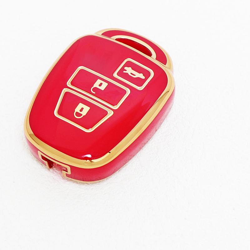 Shell Fob Cover Keyless Accessories For Toyota Land Cruiser Aqua Ractis Vitz Rav4 Hiace 3 Buttons Tpu Auto Car Key Case