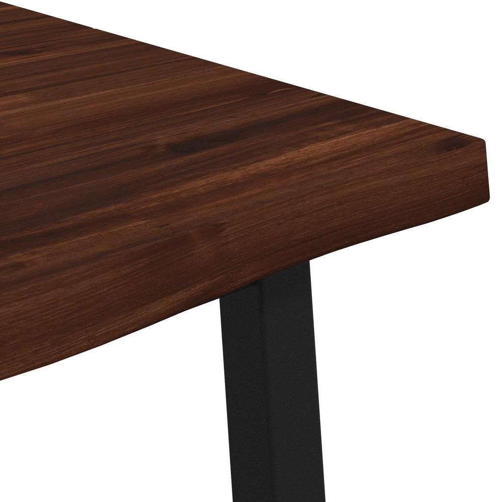 Live Edge Dining Table 140 x 90 x 75 cm Solid Acacia Wood
