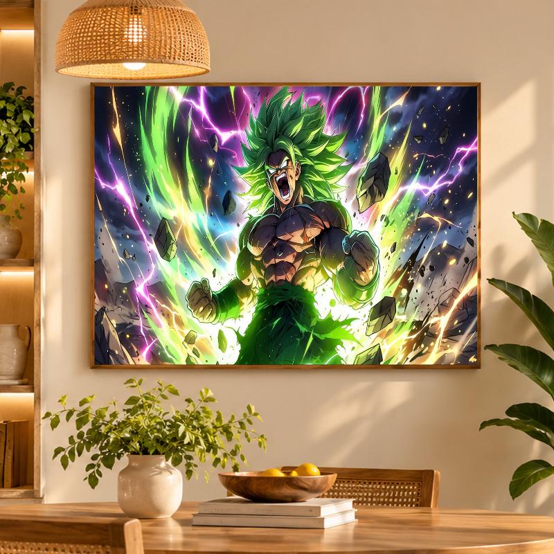 5D Diamond Painting Broly DIY Full Drill Diamond Art Kit Home Decoration