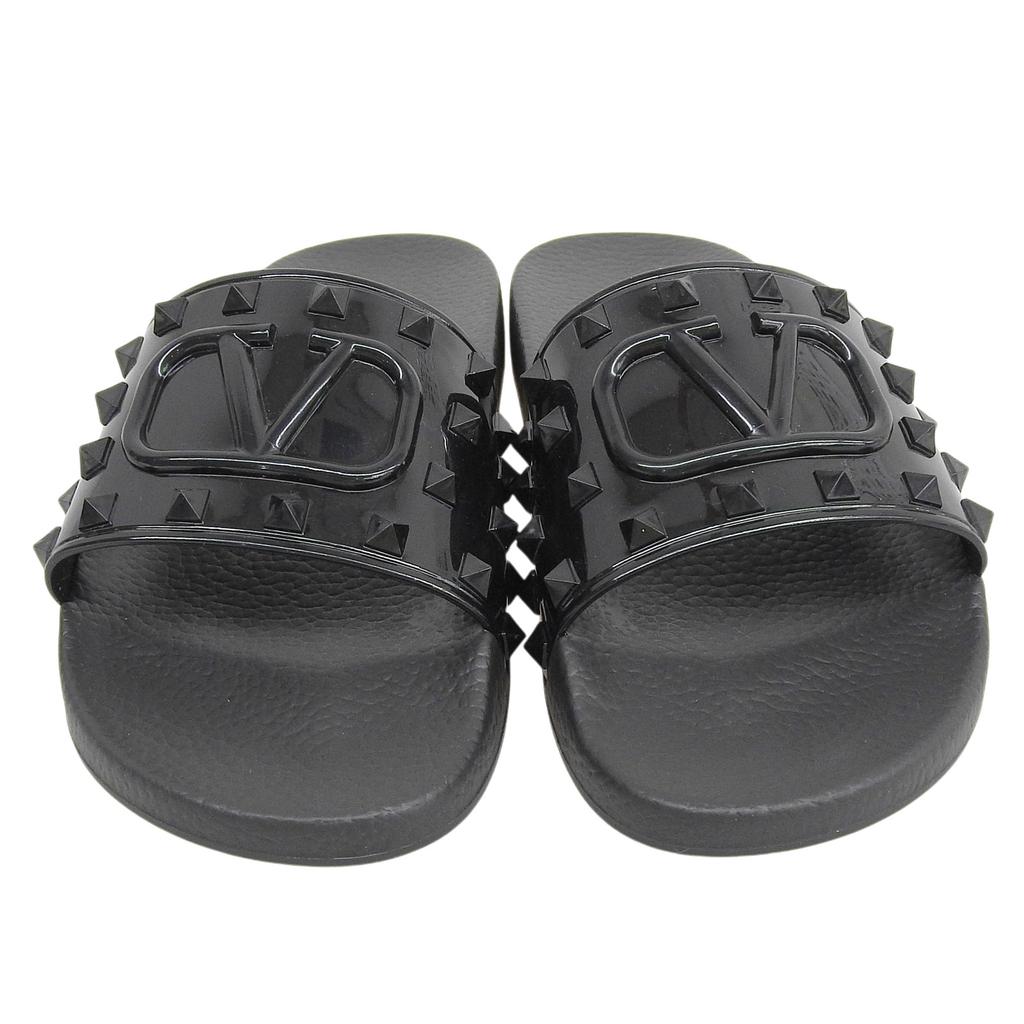 Pristine Valentino Garavani Sandals black rubber mens 40 Used