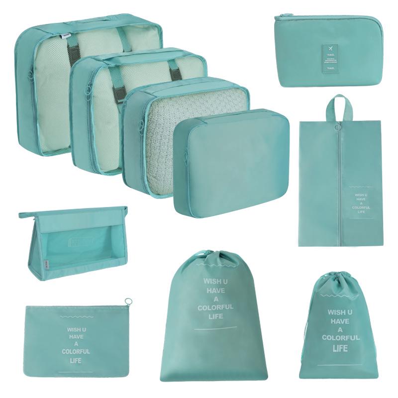 7-Piece Travel Storage Bag Set for Clothing and Luggage Organization