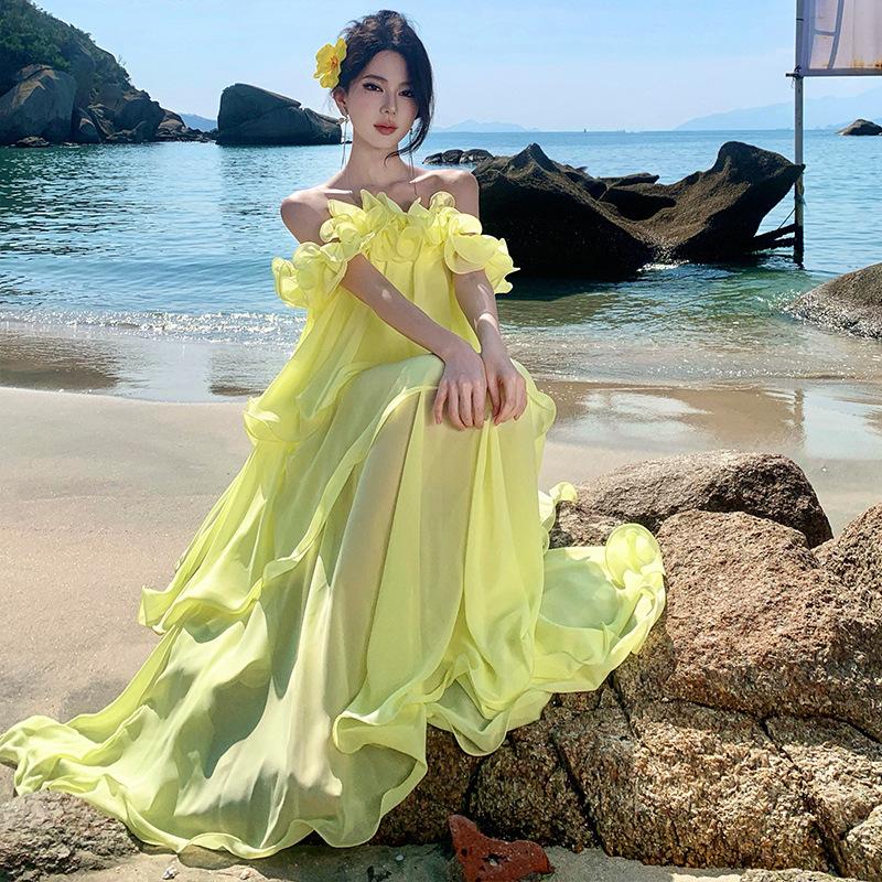 French High-end Romantic Elegant Niche Engagement Wedding Light Wedding Dress Morning Robe Toast Dress Birthday Party Hosting Dress