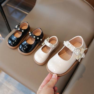 Fashion Child Leather Shoe Girl Flower Shoes Spring New Girls' Princess Shoe Soft Sole Anti Slip Versatile Single Shoes for Kids