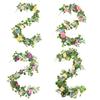 1PC Grüne Blattgirlande 180cm Künstliche Blumen Rebe Party Hochzeitsdeko Mit 3D Schmetterling Lebensechte Faux Floral Wand Akzente