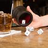 Flannel Dice Cup Bar Party KTV Entertainment Game with Dices Dustproof Portable for KTV Carrying Decoration