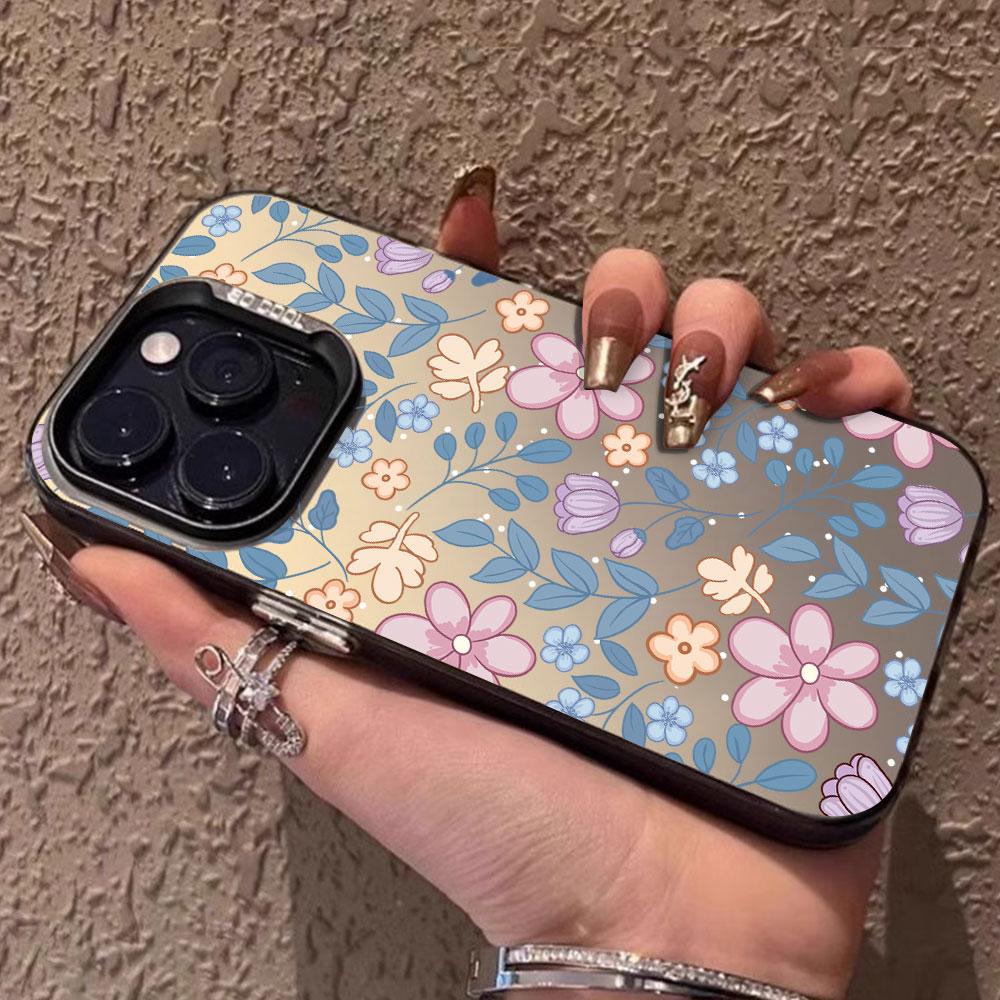 Nice Floral Case For Honor 200 Lite Smart 200Pro X7C Conque Shockproof Silver IMD For Honor 90 Lite 90 Pro Smart Back Cover Capa