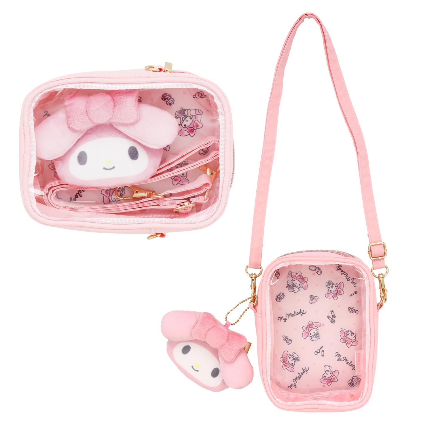 Плечевая сумка Shobido с персонажами Sanrio и косметичкой MM32266  My Melody