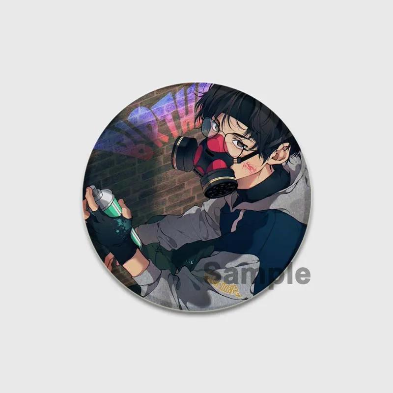 32/44/58mm BL Anime Förlorad i Molnet Knappnålar Tecknad Handgjord Brosch Badge Bröstnål för Ryggsäck Kläder Present Tillbehör