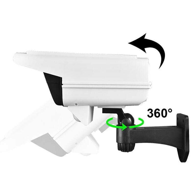CAMECHO 77LED Solar Garden Light PIR Motion Sensor Simulation Surveillance Dummy Camera Fake Camera IP65 Waterproof Lamp Wall Light