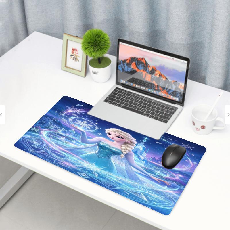 Frozen Print Mouse Pad, Anti‑Slip Desktop keyboard Mat, for PC Laptop Gaming Working Daily Use, Cool Festival Birthday Gift