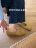 Sheepskin version~ Soft leather comfortable Mary Jane shoes women's head temperament versatile small single shoes low heel leather small leather shoes