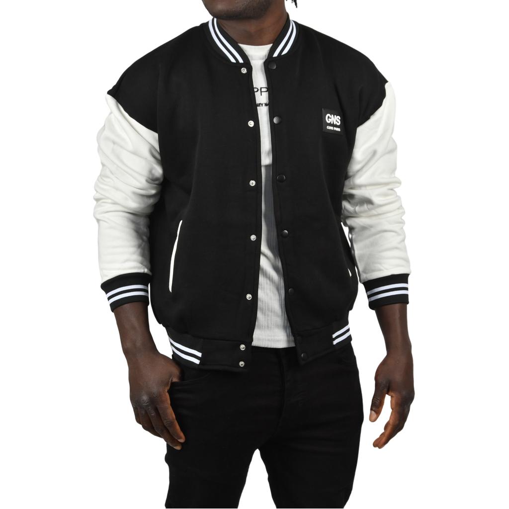 

DeepSEA Triple Thread Embroidered College Jacket with Inside Raised Hem 2304776 XXL чорний