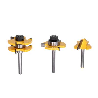 3Pcs Keyhole Cutter Durable Convenient Fast Wear Resisting Wide Application Range Woodworking Cutter