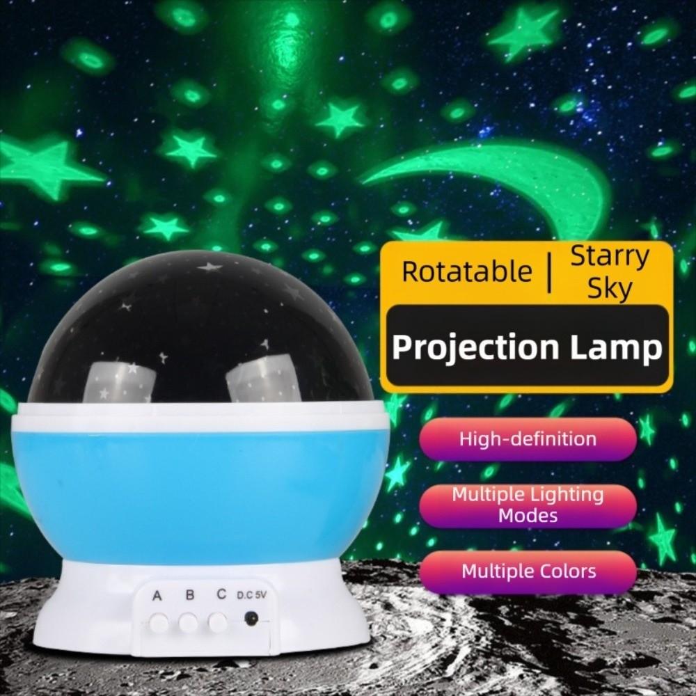Colorful Star Projector Light Mini Atmosphere Lamp Portable Galaxy LED Projector Car