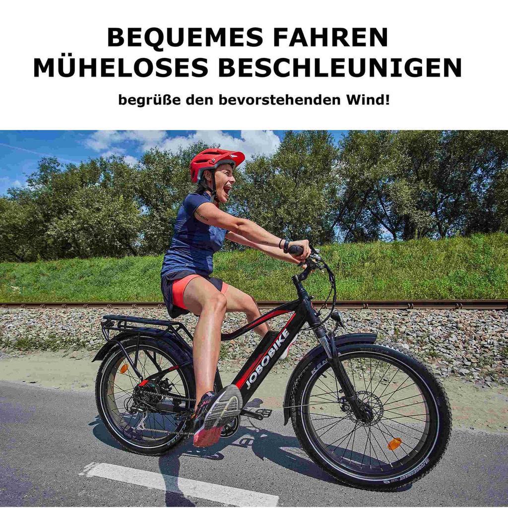 JOBOBIKE Robin 26’’ Electric Bike for Adult 250W Bafang Motor 48V13AH