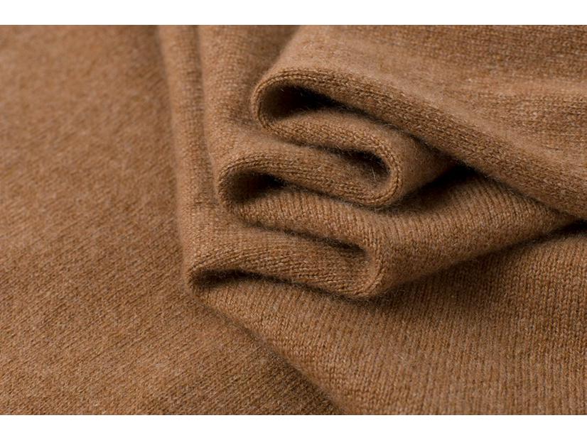 Women's Plus Size 100% Pure Cashmere Loose Warm Polo Collar Sweater