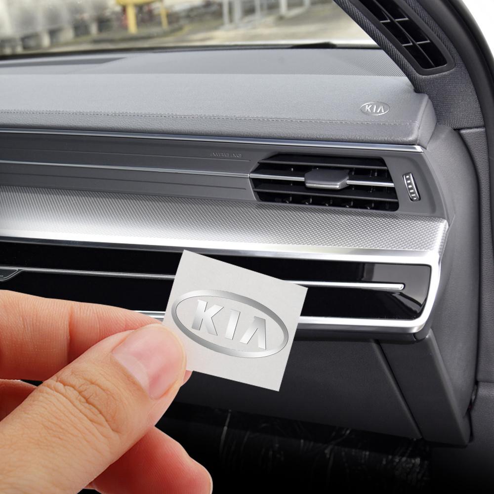 2/5/10pcs 3D Metal Car Interior Dekoration Sticker for KIA Sportage Niro Rio Ceed Cerato Soul Sorento Picanto Optima K3 K5 Sonic