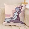 Psychocuties Mimi Cushion Cover Soft Plush Fabric DoubleSided Printed Sofa Cushion Cover for All Seasons Home Decor Gift