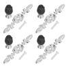4 Pcs Crystal Handle with Plate European Style Modern Simple Pulls Handles for Drawer Dreser Cabinets