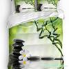 Orchid Stones Bamboe Zen Groen 3-delige Beddengoedset Voor Slaapkamer Tweepersoonsbed Huishoudtextiel Dekbedovertrek Quiltovertrek Kussensloop